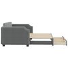 vidaXL Daybed with Trundle&Drawers without Mattress Dark Grey 90x190 cm Single