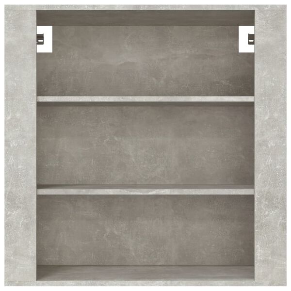 vidaXL Wall Cabinet Concrete Grey 80x33x80 cm Engineered Wood