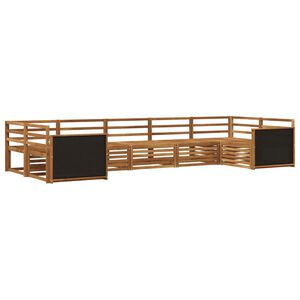 vidaXL Outdoor Sofa Set 7 pcs Natural