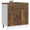 vidaXL Kitchen Base Cabinet Kalmar Smoked Oak Engineered Wood