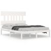 vidaXL Bed Frame without Mattress White 200x200 cm Solid Wood