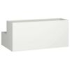 vidaXL Garden Planter White 100 x 60 x 45 cm Cold-rolled Steel