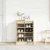 vidaXL Shoe Cabinet Sonoma Oak 57x34x76 cm Engineered Wood