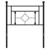 vidaXL Metal Headboard Black 75 cm