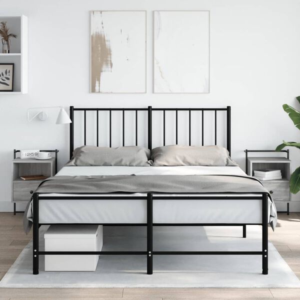 vidaXL Bedside Cabinets Wall-mounted 2 pcs Grey Sonoma 40x30x61 cm Engineered Wood