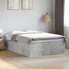 vidaXL Bed Frame without Mattress Concrete Grey 120x190 cm Small Double