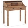 vidaXL Desk 90x50x100 cm Solid Teak Wood