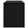 vidaXL Wall Mounted TV Cabinet Black oak 80 x 34.5 x 40 cm