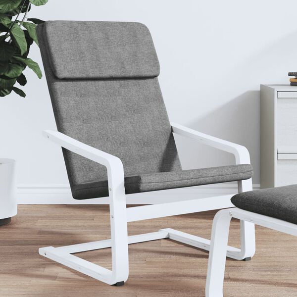 vidaXL Relaxing Chair Dark Grey Fabric
