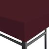 vidaXL Gazebo Top Cover 310 g/m&sup2; 3x3 m Bordeaux