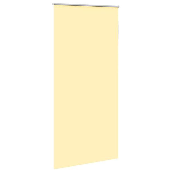 vidaXL Roller Blind Blackout Yellow 100x230 cm Fabric Width 95.7 cm Polyester