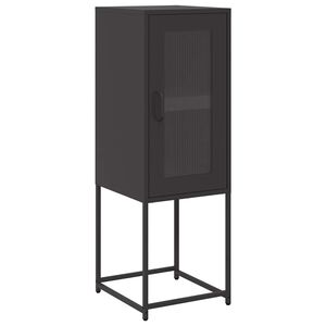 vidaXL Sideboard Black 36x39x107 cm Cold-rolled Steel