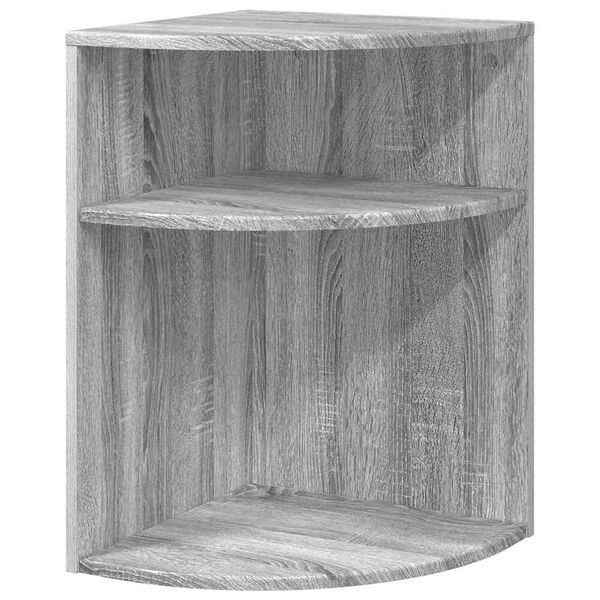 vidaXL End Table Grey Sonoma 39.7 x 39.7 x 60 cm Engineered Wood