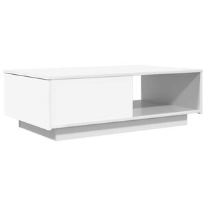 vidaXL Coffee Table with Drawer White 95 x 55 x 31 cm Engineered Wood