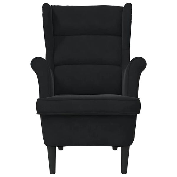 vidaXL Armchair Black Velvet