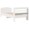 vidaXL Bed Frame without Mattress White 100x200 cm Solid Wood Pine