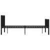 vidaXL Bed Frame without Mattress Black Metal 120x200 cm