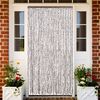 vidaXL Fly Curtain Taupe and White 118x220 cm Chenille