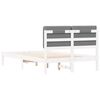vidaXL Bed Frame with Upholstered Headboard Light Grey 120 x 190 cm