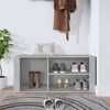 vidaXL Shoe Cabinet Concrete Grey 100x35x45 cm Engineered Wood