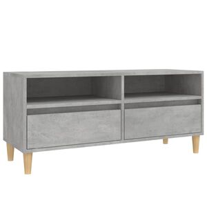 vidaXL TV Cabinet Concrete Grey 100x34.5x44.5 cm Engineered Wood