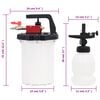 vidaXL Brake Bleeder White and Black 3 L