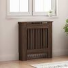 vidaXL Radiator Cover Brown Oak 78 x 19 x 81.5 cm Engineered Wood