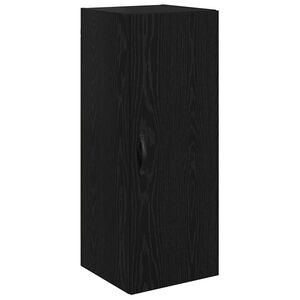 vidaXL Wall Mounted Cabinet Black Oak 34.5 x 34 x 90 cm