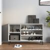 vidaXL Shoe Cabinet Concrete Grey 102x36x60 cm Engineered Wood