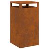 vidaXL Fire Pit Brown 50 x 50 x 100 cm Steel