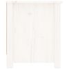 vidaXL Shoe Cabinet White 110x38x45.5 cm Solid Wood Pine