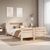 vidaXL Bed Frame without Mattress 135x190 cm Double Solid Wood Pine
