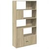 vidaXL Bookcase Sonoma Oak 100x36x189 cm Engineered Wood