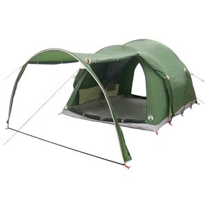 vidaXL Tunnel Tent 370 x 275 x 210 cm Green Polyester and Steel