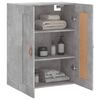 vidaXL Wall Mounted Cabinet Concrete Grey 69.5x34x90 cm Engineered Wood