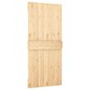 vidaXL Sliding Door with Hardware Set 90x210 cm Solid Wood Pine