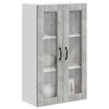 vidaXL Kitchen Wall Cabinet with Door Concrete Grey 60 x 31 x 100 cm