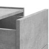 vidaXL Wall-mounted Bedside Cabinet Concrete Grey 45x30x35 cm