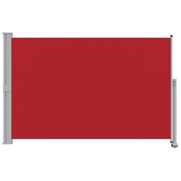 vidaXL Patio Retractable Side Awning 160x300 cm Red