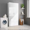 vidaXL Storage Cabinet High Gloss White 80x35.5x180 cm Engineered Wood