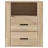 vidaXL Bedside Cabinet Sonoma Oak 50x36x60 cm Engineered Wood