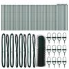 vidaXL Hexagonal Fence Ground Fix 100 x 0.5 m PVC-Coated Steel Green