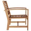 vidaXL Chair 2 pcs Brown 65 x 60 x 76.5 cm Solid Teak Wood