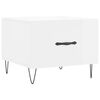 vidaXL Coffee Table High Gloss White 50x50x40 cm Engineered Wood