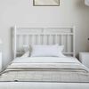 vidaXL Metal Replace Headboard White 100 cm