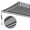 vidaXL Automatic Retractable Awning Anthracite&White 500x350 cm