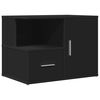 vidaXL Corner Cabinet Black 160x40x45 cm Engineered Wood