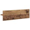 vidaXL Wall-Mounted Coat Rack Wall-mounted Old Wood 60 x 10.5 x 18 cm