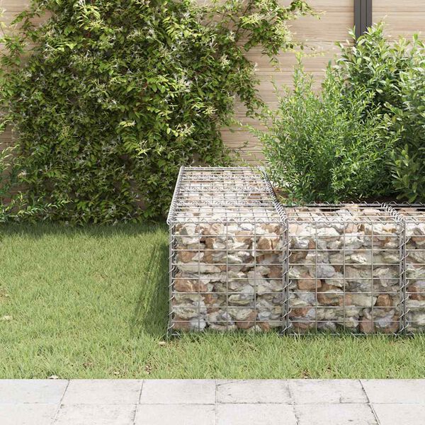 vidaXL Cube Gabion Raised Bed Steel Wire 40x40x40 cm