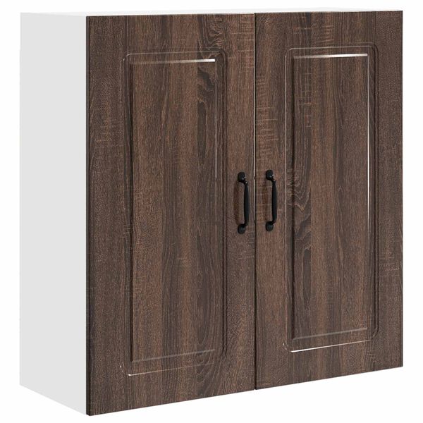 vidaXL Kitchen Cabinet with Storage Kalmar Brown Oak 80 x 31 x 80 cm